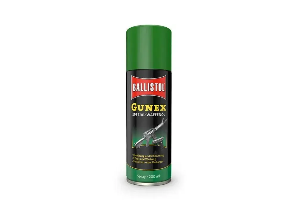 Autentický Speciální olej na zbraně Ballistol GUNEX 200ml spray - Vše pro lov - Kvalita na prvním místě