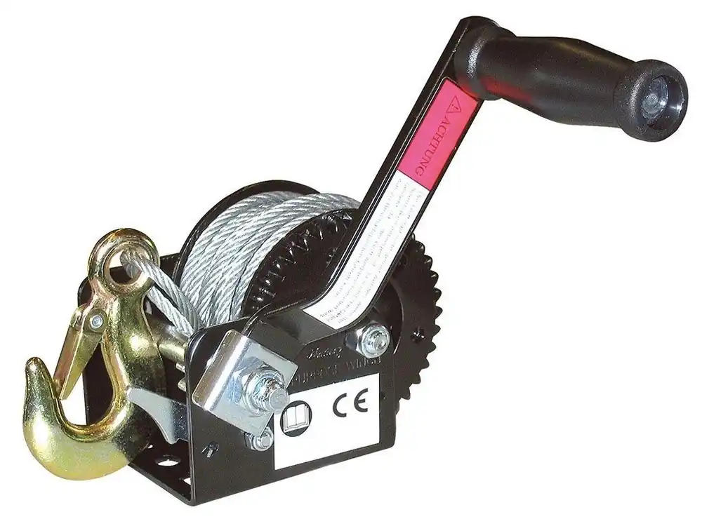 Ruční lanový naviják KERBL 37114 HAND WINCH 10m/360kg - Vše pro lov - Kvalita na prvním místě Vrácení Zdarma