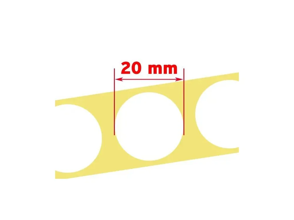 Zlevněný Zálepky na terč - bílé 20mm - Vše pro lov - Kvalita na prvním místě