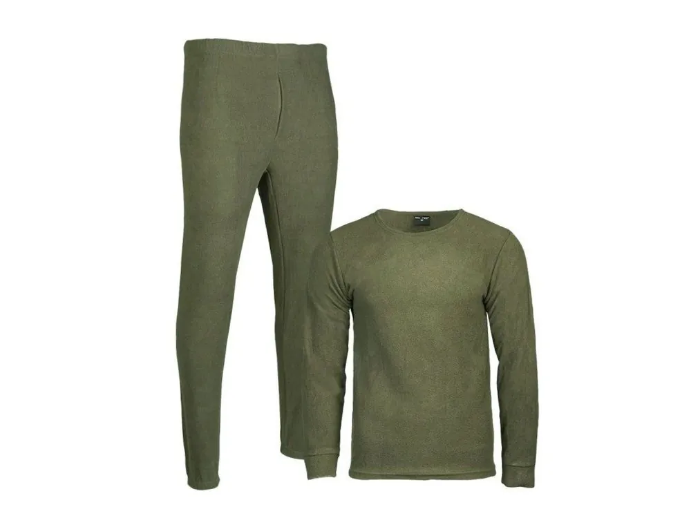 Výprodej - Spodní prádlo THERMOFLEECE bez límečku ZELENÉ - 3XL - Vše pro lov - Kvalita na prvním místě Sezónní Sleva