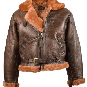 Ihned K Objednání Bunda kožená UK BOMBER RAF s límcem HNĚDÁ