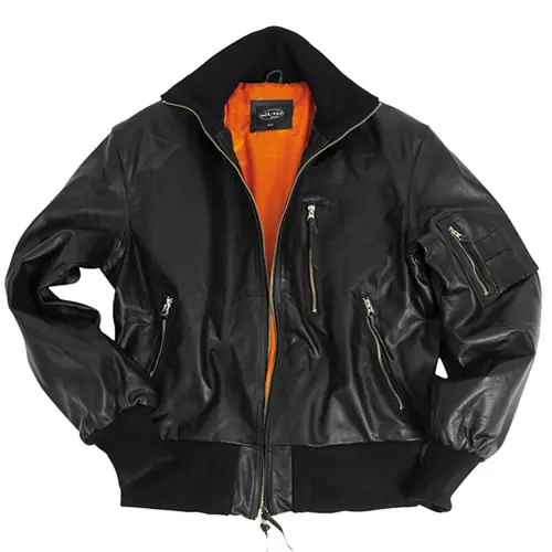 Must-Have Bunda kožená BW AVIATOR ČERNÁ