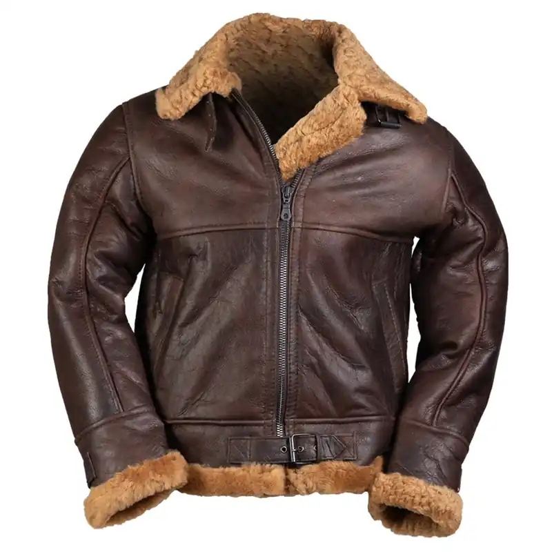 Bunda kožená US B46 SHEEPSKIN HNĚDÁ Nakupujte Hned