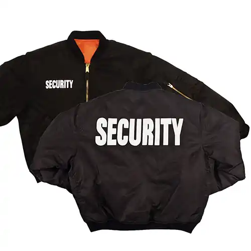 Bunda SECURITY MA1 FLIGHT ČERNÁ Sezónní Sleva