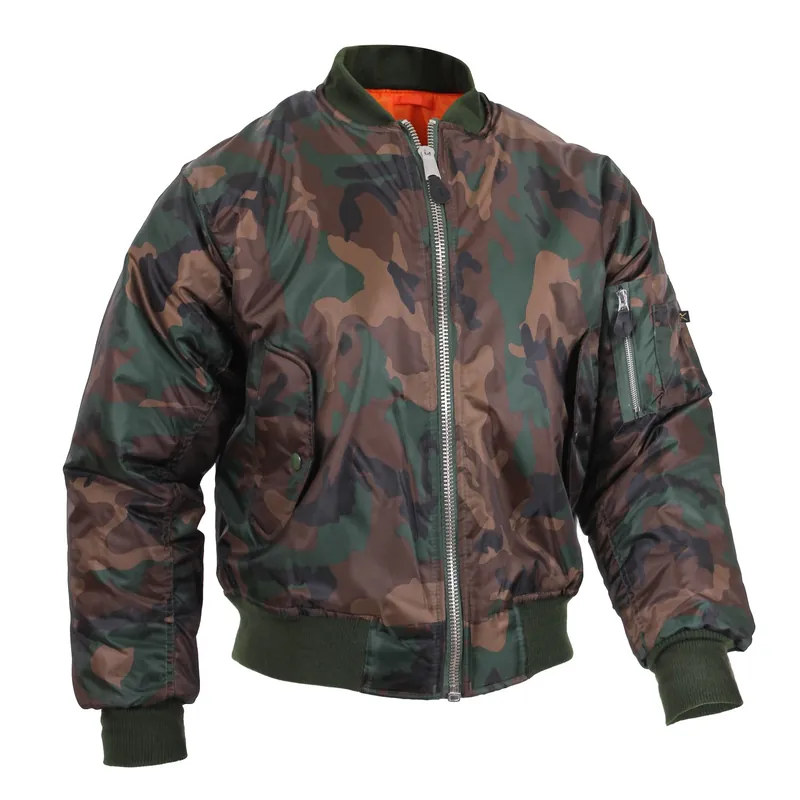 Oblíbený Bunda ULTRA FORCE MA1 FLIGHT WOODLAND