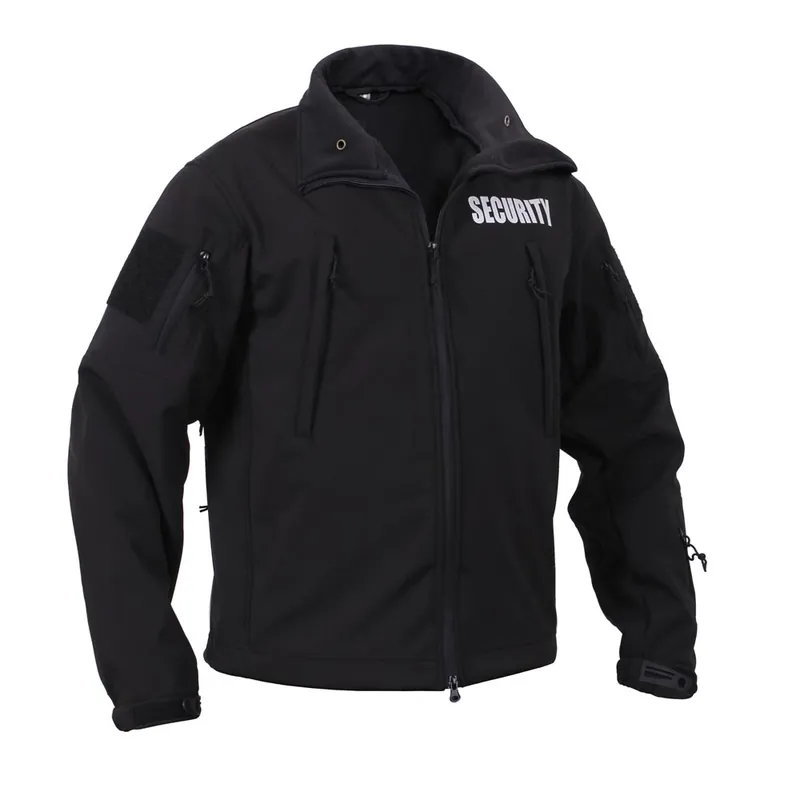 Akční Cena Bunda softshell SECURITY s kapucí ČERNÁ
