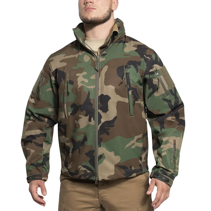 Hit Sezóny Bunda CONCEALED CARRY softshell WOODLAND