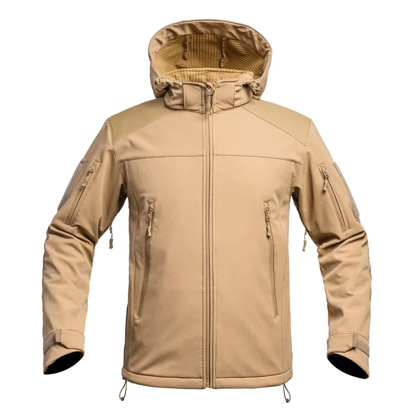 Víkendová Akce Bunda FIGHTER V2 softshell s kapucí TAN