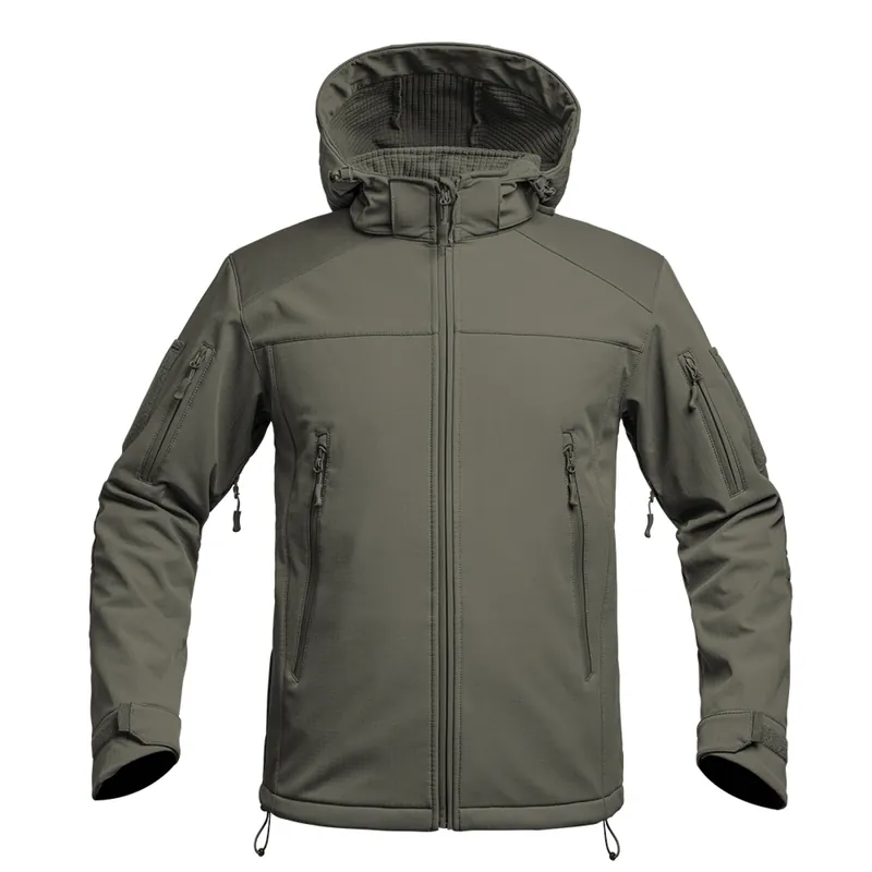 Poslední Šance Bunda FIGHTER V2 softshell s kapucí ZELENÁ