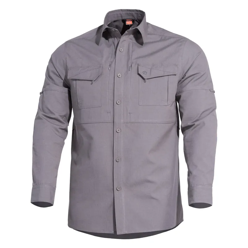 Značkový Košile taktická PLATO WOLF GREY