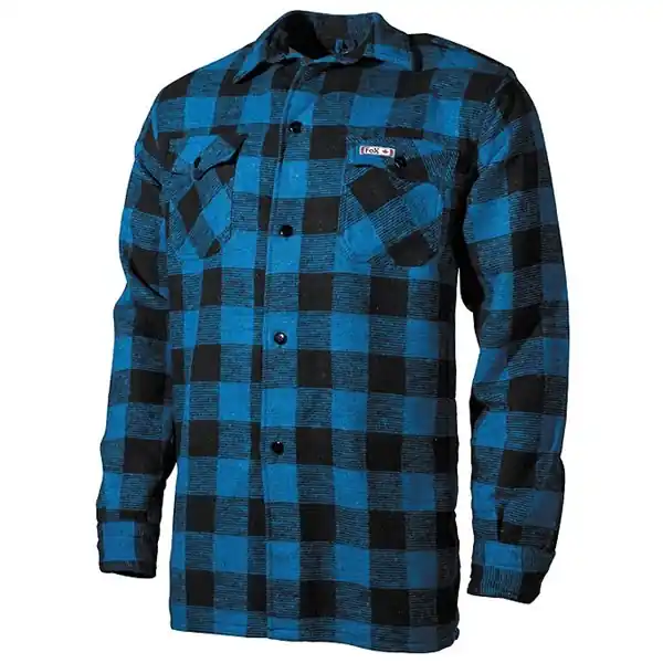 Must-Have Košile kostkovaná dřevorubecká MODRÁ/ČERNÁ