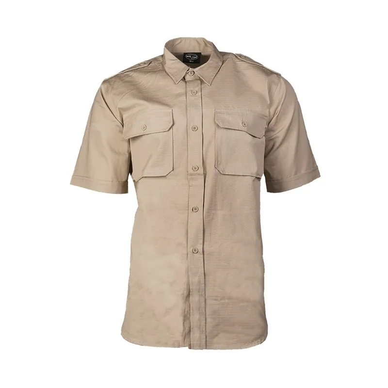 Koupit Online Košile TROPICAL krátký rukáv na knoflíky KHAKI