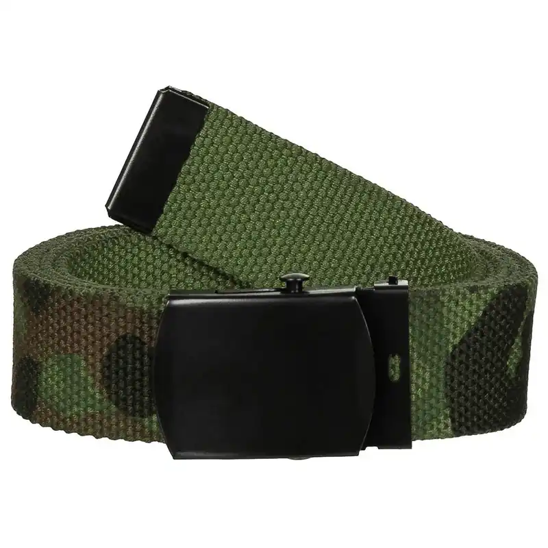 Opasek s kovovou černou přezkou 30 mm maskování FLECKTARN Dokud Zásoby Vydrží