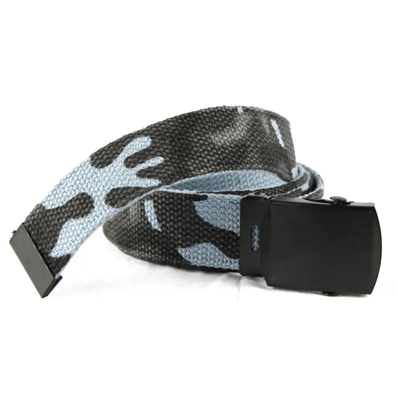 Objednat Nyní Opasek US kalhotový s černou sponou SKY BLUE CAMO
