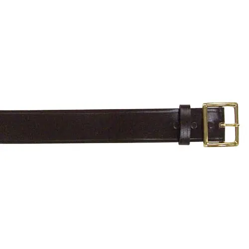 Must-Have Opasek GARRISON kožený se zlatou sponou ČERNÝ 1 3/4''