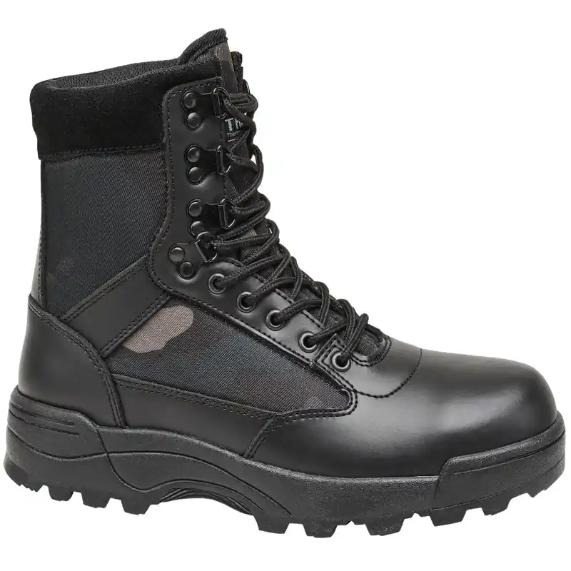 Aktuální Boty TACTICAL 9 dírkové DARK CAMO