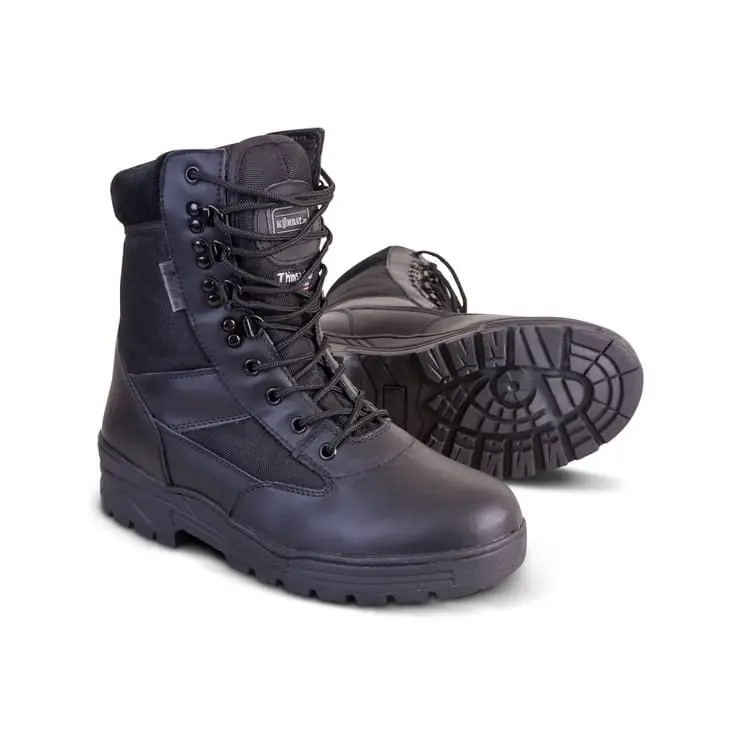 Kup Teď Boty vysoké PATROL kůže/nylon ČERNÉ