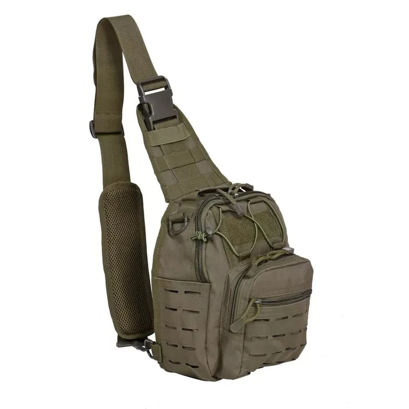 Batoh LC-B55 LASER MOLLE malý přes jedno rameno ZELENÝ Rychlé Dodání