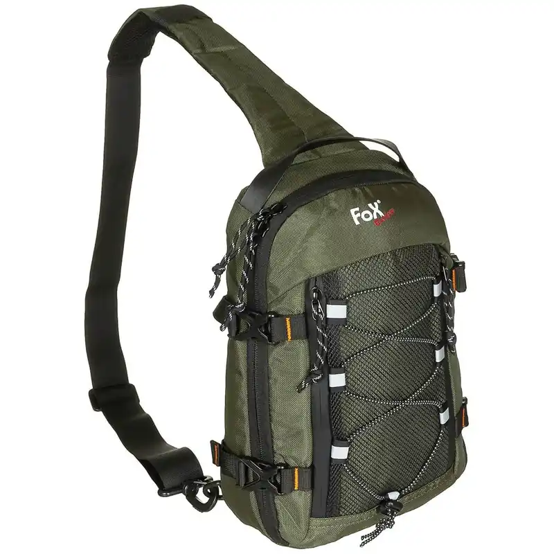 Poslední Šance Batoh COMPACT SLING přes jedno rameno ZELENÝ
