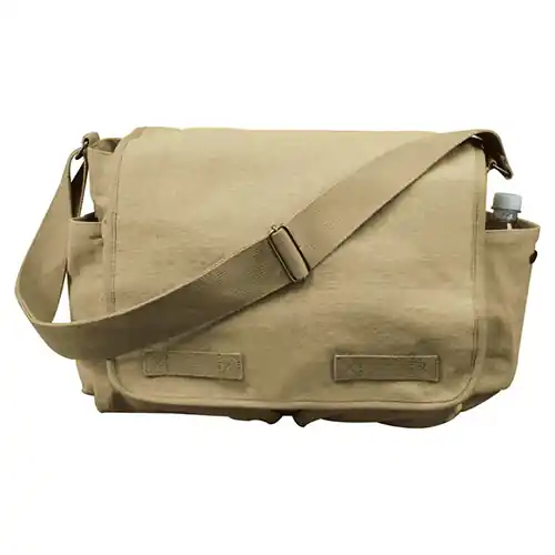 Poslední Šance Taška VINTAGE přes rameno 38 x 28 x 15 cm KHAKI