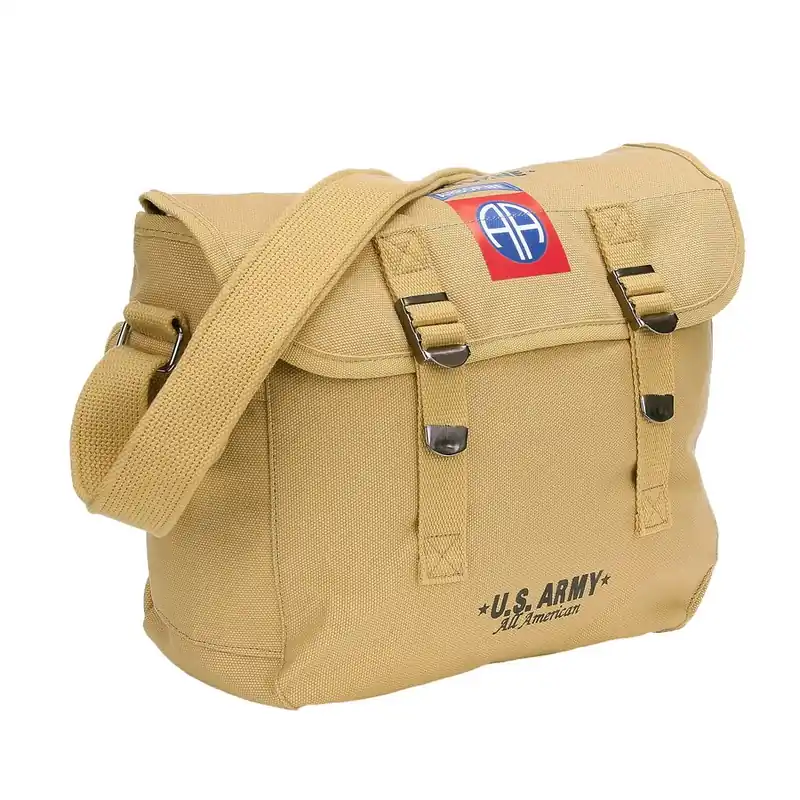 Taška přes rameno 82nd AIRBORNE plátěná PÍSKOVÁ Dokud Zásoby Vydrží