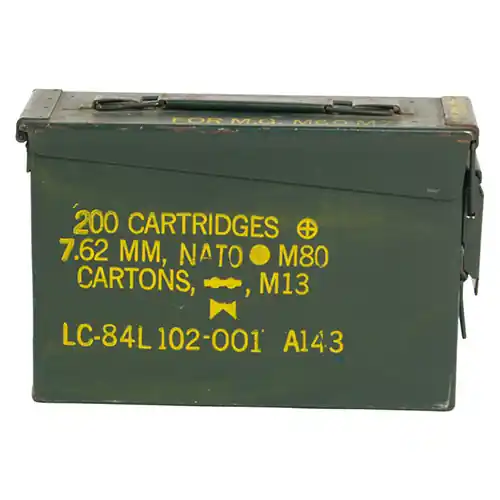 Tovární Cena Bedna na munici kovová malá CAL.30 použitá