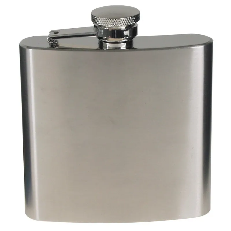 Placatka 170ml (6 OZ) chrom mat STŘÍBRNÁ Koupit Online