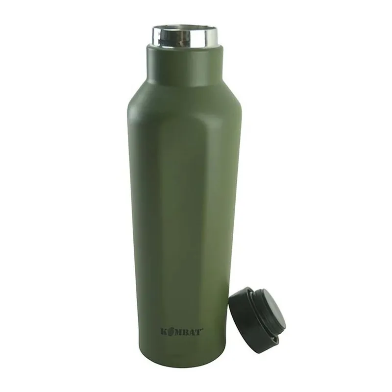 Láhev šestihranná MILITARY izolovaná NEREZ 500ml ZELENÁ Nejprodávanější
