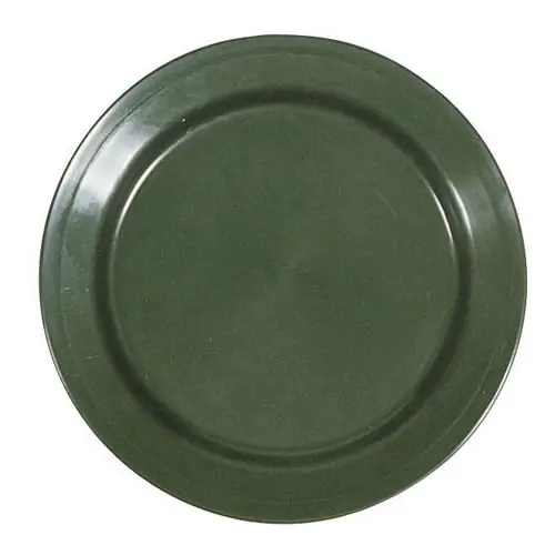 Sezónní Sleva Talíř mělký polypropylen ZELENÝ 26 cm