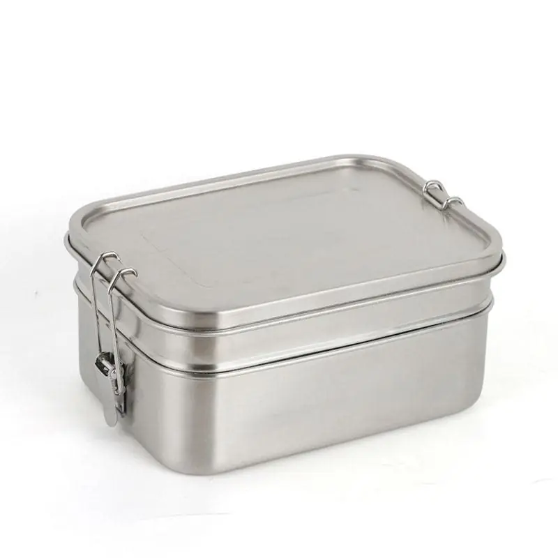 Box dvoupatrový nerezový na jídlo Lunchbox Deluxe Double Akční Nabídka