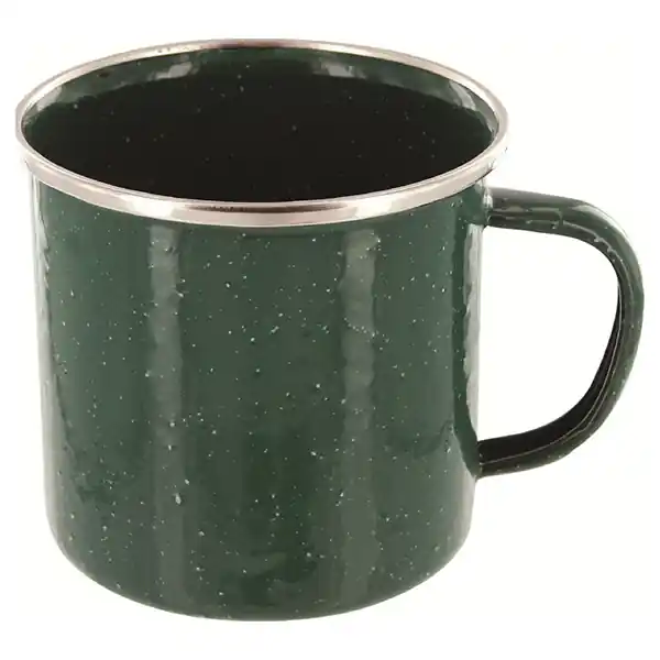 Hrnek plechový smaltovaný 350 ml ZELENÝ Bezpečná Platba