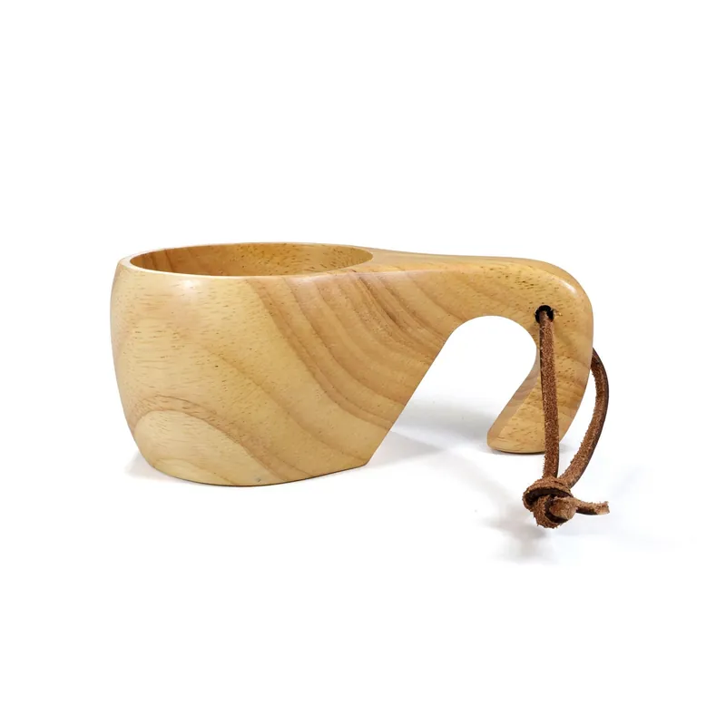Hrnek KUKSA 200 ml s uchem DŘEVĚNÝ Výprodej