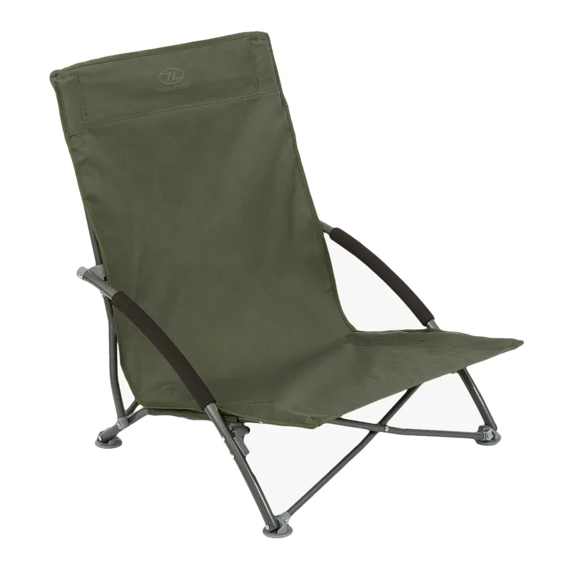 Super Cena Židle PERCH CAMPING nízký posez ZELENÁ
