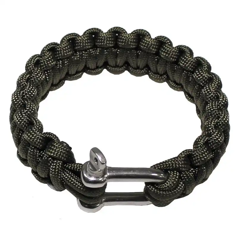 Poslední Šance Náramek PARACORD kov.přezka ZELENÝ