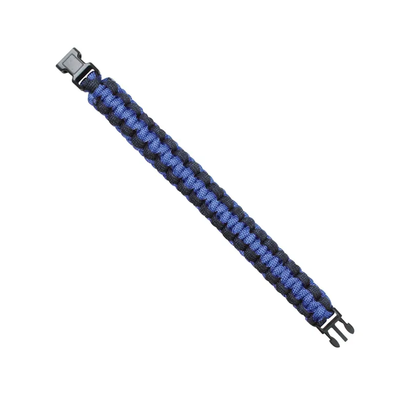 Dokud Zásoby Vydrží Náramek SURVIVAL PARACORD MODRO-ČERNÝ