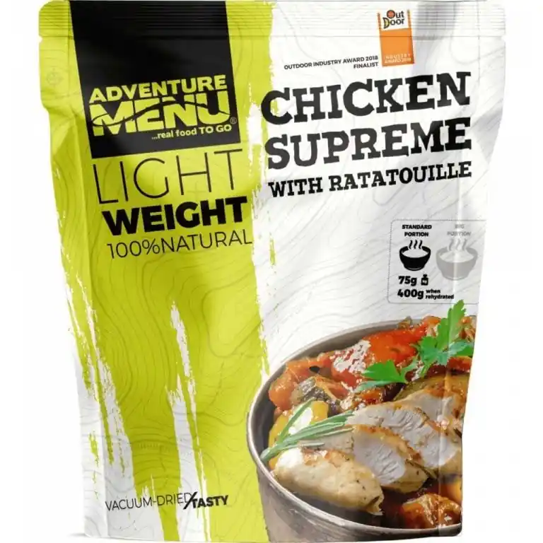 Kuřecí supreme s ratatouille PORCE 75g/400g - dehydrované hotové jídlo Výprodej