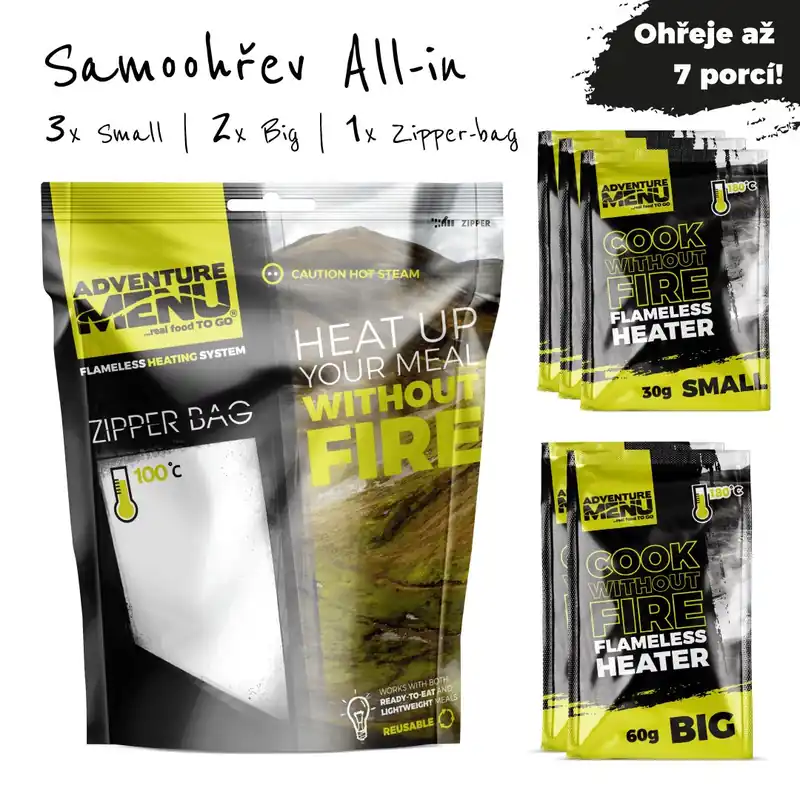Poslední Šance Samoohřev ALL IN (3x30g + 2x60g + zipper bag) - ADM