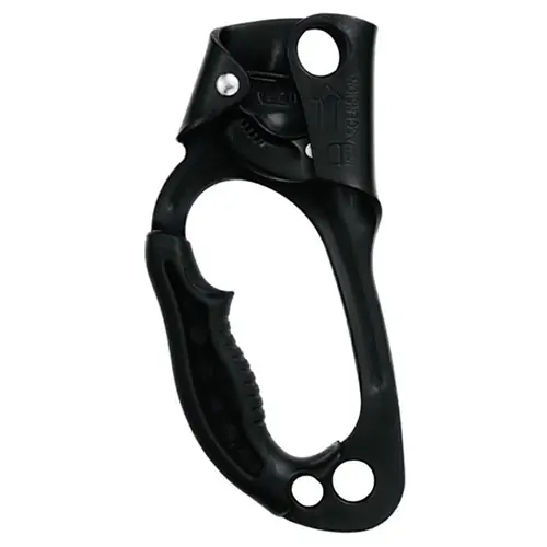 Blokant lanový s rukojetí Petzl ASCENSION levý ČERNÝ Ověřený