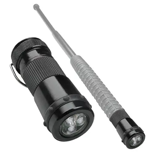 Objednat Nyní Svítilna k telesk. obušku dlouhá 3 LED/6 ks baterií ČERNÁ