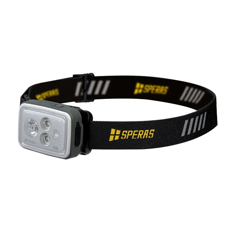 Sezónní Sleva Svítilna čelová B8 RGB dobíjecí 700 lumenů, 70 metrů, IP66