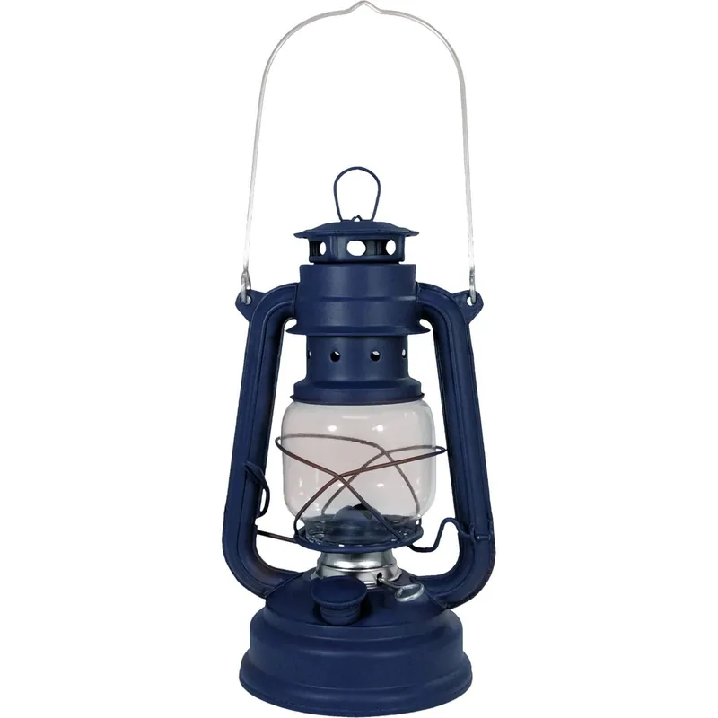 Cenově Výhodný Lampa petrolejová 25cm Hurricane MODRÁ