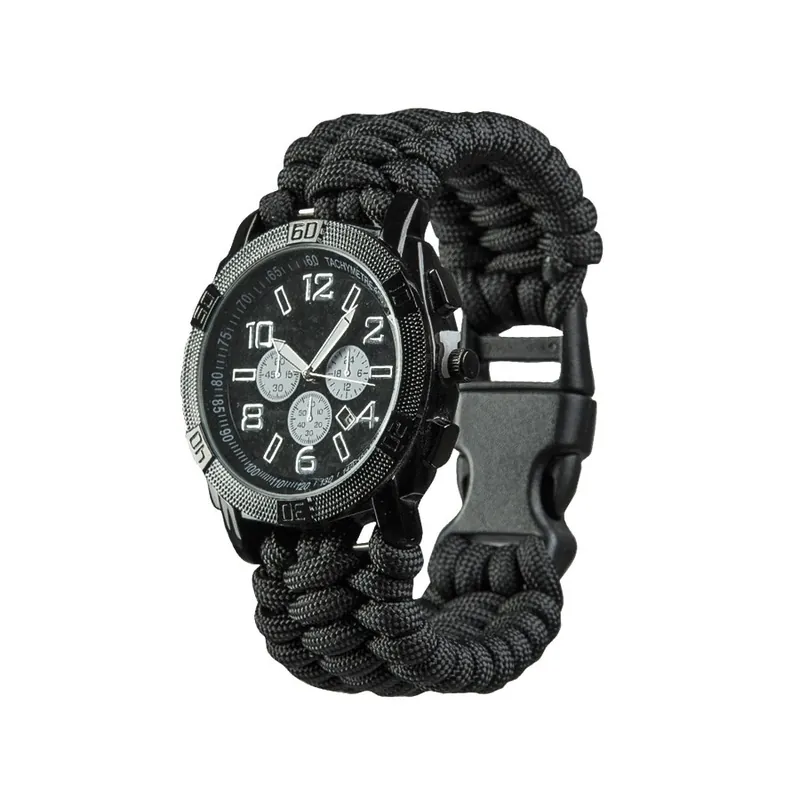 Pouze Dnes Hodinky PARACORD ČERNÉ