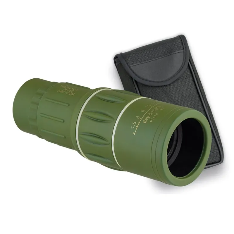 Bezpečná Platba Dalekohled monokulár 16 x 52 s pouzdrem ZELENÝ