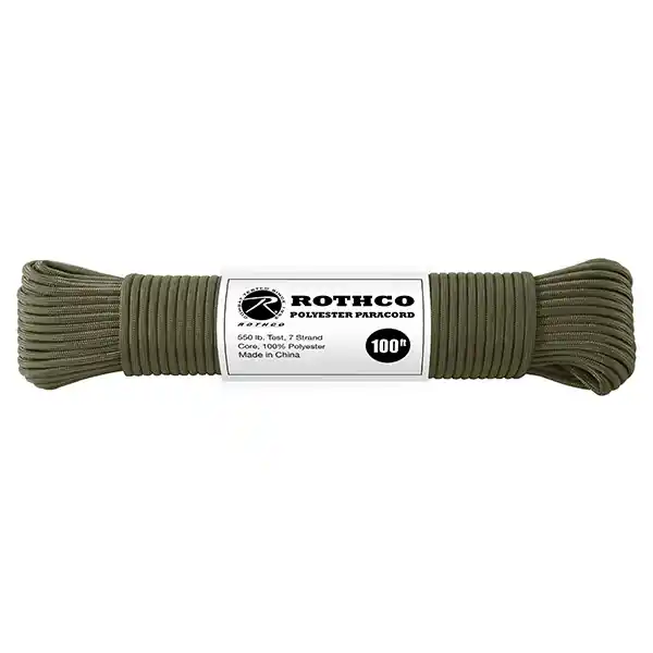 Šňůra PARACORD polyester 550LB ø 4 mm / 30 m OLIV Autentický