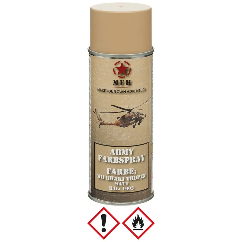 Akce Barva MFH ARMY ve spreji 400ml WH KHAKI TROPEN