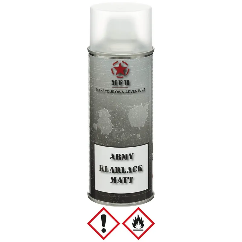 Výhodná Nabídka Barva ARMY ve spreji 400ml LAK ČIRÝ MATNÝ