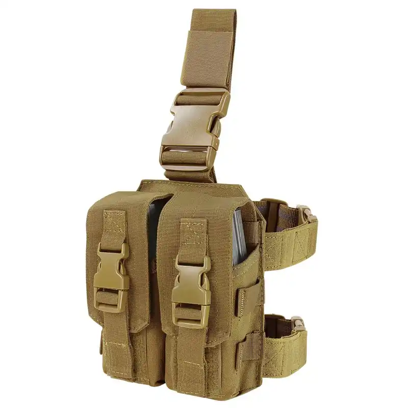Sumka na zásobníky 2xM4 stehenní DROP LEG COYOTE Nejlepší Cena