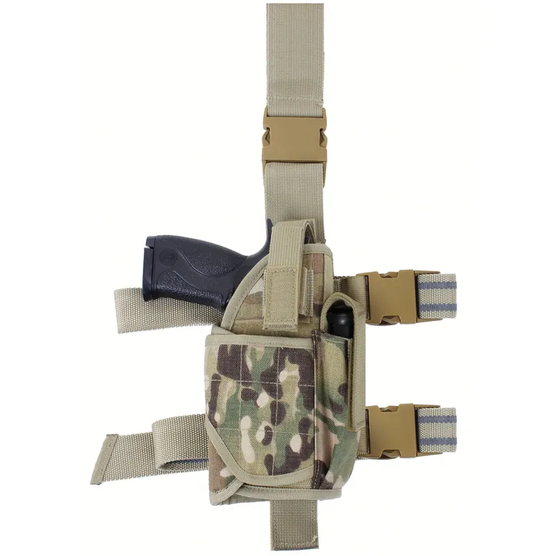 Novinka Pouzdro pistolové stehenní UNI DELUXE MULTICAM
