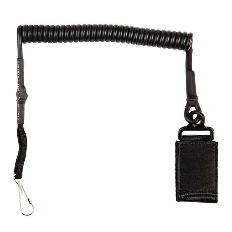 Kabel (telefonní) bezpečností SWAT ke zbrani ČERNÝ Akční Cena