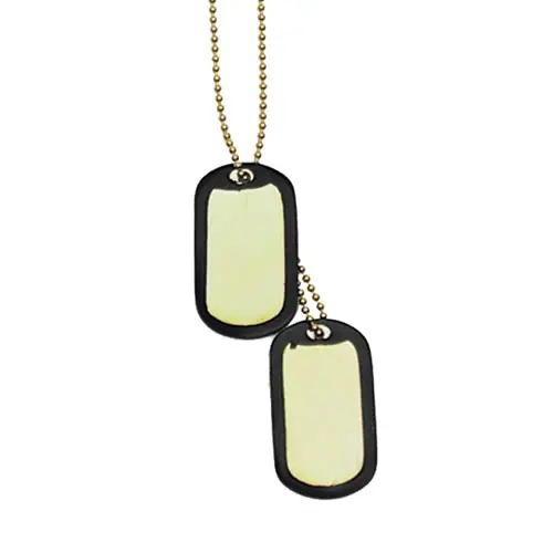 Levný Známky identifikační US \\"DOG TAG\\" s tišítky ZLATÉ